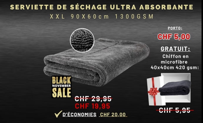 Serviettes Microfibre Lavage Voiture 30x70 Cm - Haute Absorption, Anti-rayures, Blanc, Pour Carrosserie Et écrans